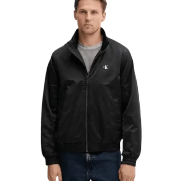 Calvin Klein - Ανδρικό Αδιάβροχο Χειμωνιάτικο Μπουφάν Bomber Harrington Regular Fit LV04RC516G-UB1 Μαύρο