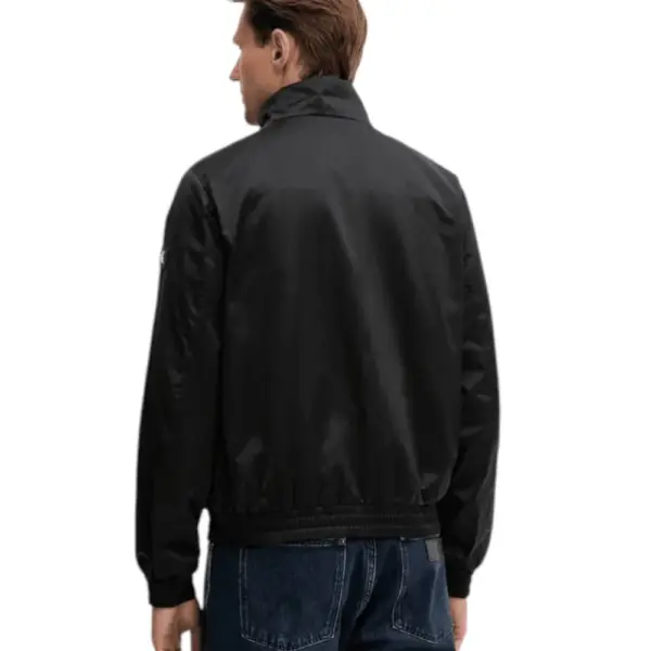 Calvin Klein - Ανδρικό Αδιάβροχο Χειμωνιάτικο Μπουφάν Bomber Harrington Regular Fit LV04RC516G-UB1 Μαύρο LV04RC516G-UB1