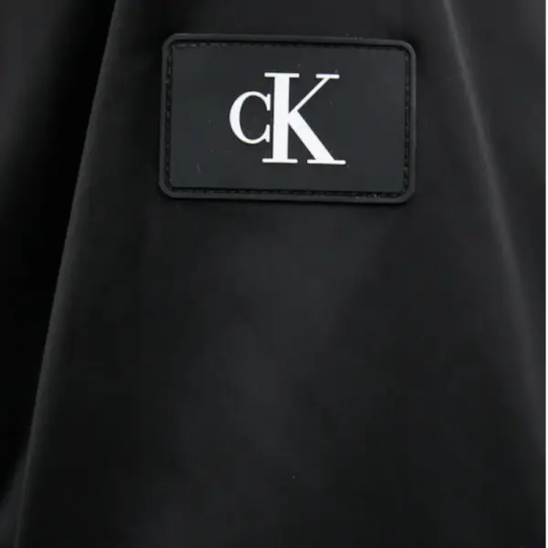 Calvin Klein - Ανδρικό Αδιάβροχο Χειμωνιάτικο Μπουφάν Bomber Harrington Regular Fit LV04RC516G-UB1 Μαύρο LV04RC516G-UB1