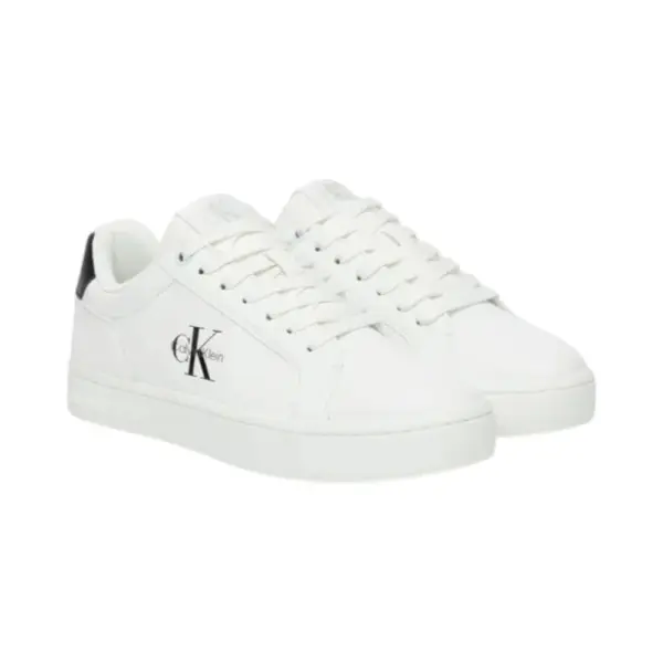 Calvin Klein - Γυναικεία Sneakers Classic Cupsole Mono Lth Wn YW0YW01902-01W Λευκό YW0YW01902-01W