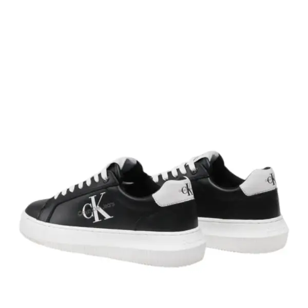 Calvin Klein - Γυναικεία Δερμάτινα Sneakers Chunky Cupsole Mono Wn YW0YW00823-0GJ Μαύρο YW0YW00823-0GJ