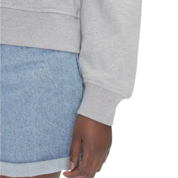 Calvin Klein - Γυναικείο Φούτερ Monologo Relaxed Fit LV047B234G-P79 Γκρι LV047B234G-P79