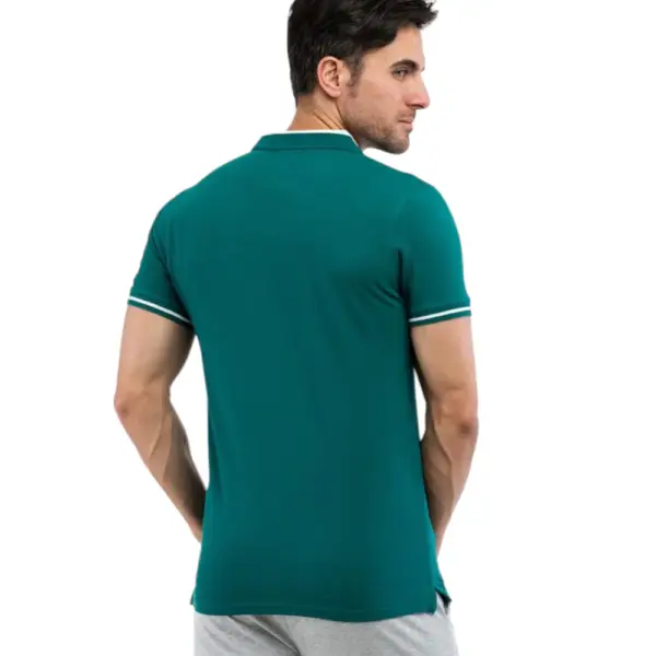 Cavalli Class - Ανδρική Μπλούζα Κοντομάνικη Polo Πικέ TXT64RKB002-04038 Πράσινο TXT64RKB002-04038