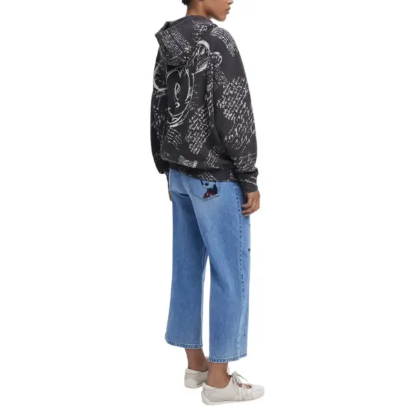Desigual - Γυναικείο Φούτερ Letters Mickey 25WWSK03-2000 Μαύρο 25WWSK03-2000