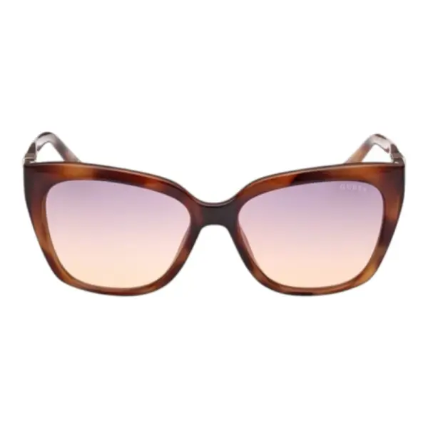 Guess - Γυναικεία Γυαλιά Ηλίου GU7878S-53Z με Καφέ Ταρταρούγα Κοκκάλινο Σκελετό και Μωβ Ντεγκραντέ Φακό