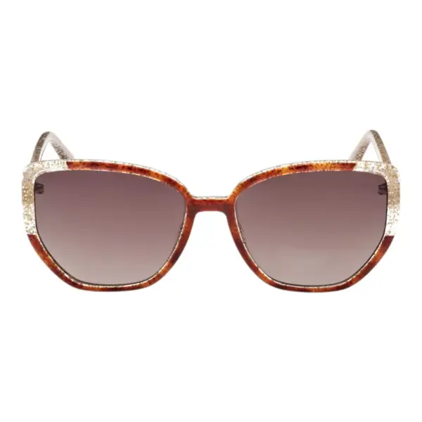 Guess - Γυναικεία Γυαλιά Ηλίου GU7882S-52F με Καφέ Ταρταρούγα Κοκκάλινο Σκελετό και Καφέ