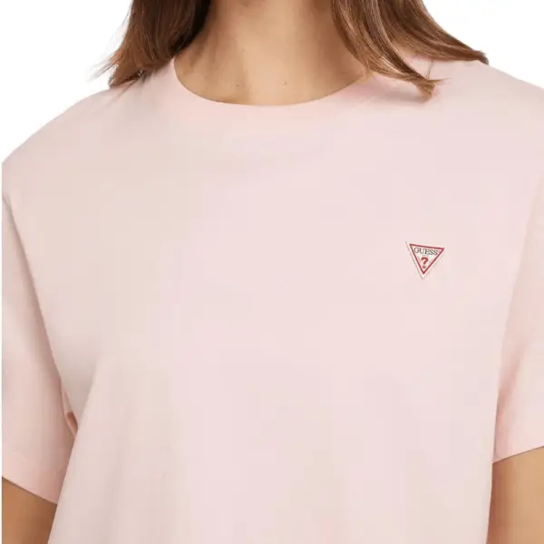 Guess - Γυναικείο T-Shirt Boxy W4YI05K8HM0-G6R4 Ροζ W4YI05K8HM0-G6R4