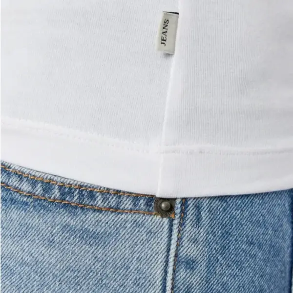 Guess - Γυναικείο T-Shirt Μακρυμάνικο Slim Mini American Tradition W4YI21J1314-G011 Λευκό W4YI21J1314-G011