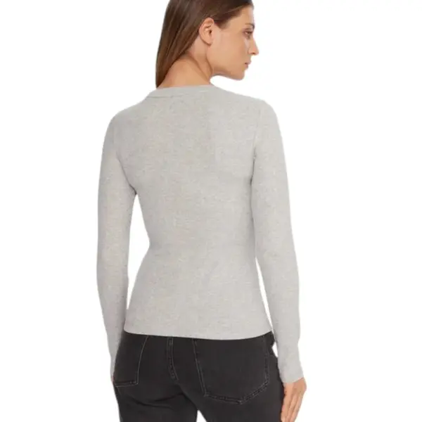 Guess - Γυναικείο Μακρυμάνικο T-Shirt Slim Fit W5BP01KA0H1-H90Z Γκρι W5BP01KA0H1-H90Z