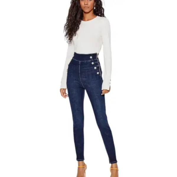 Guess - Γυναικείο Πουλόβερ Elinor W2YR30Z2V62-G012 Λευκό W2YR30Z2V62-G012