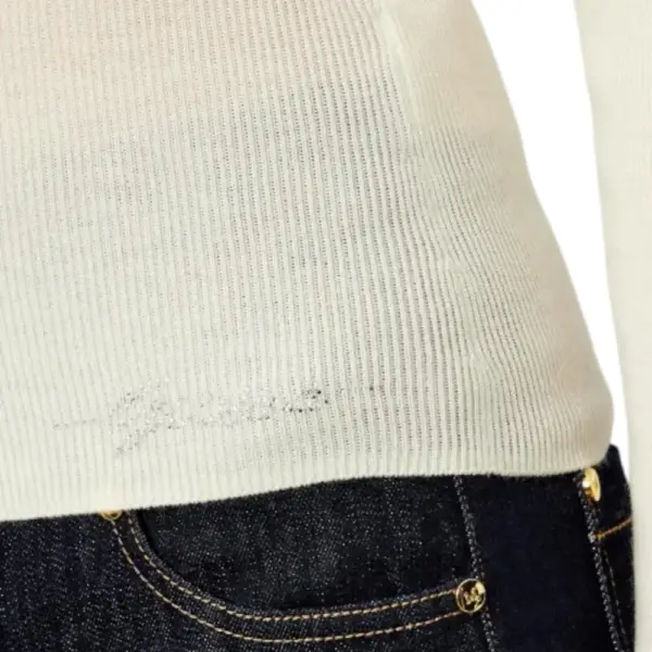 Guess - Γυναικείο Πουλόβερ Ημιζιβάγκο Julia Slim Fit W5BR15Z3OW2-G012 Εκρού W5BR15Z3OW2-G012