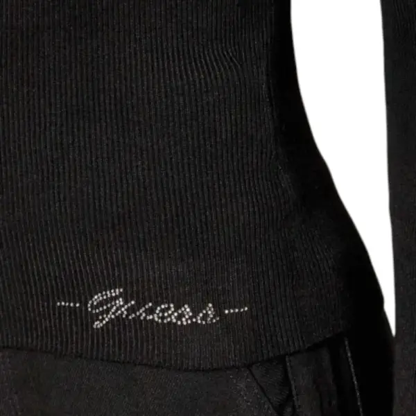 Guess - Γυναικείο Πουλόβερ Ημιζιβάγκο Julia Slim Fit W5BR15Z3OW2-JBLK Μαύρο W5BR15Z3OW2-JBLK