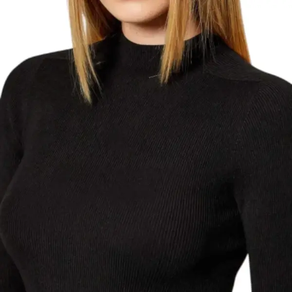 Guess - Γυναικείο Πουλόβερ Ημιζιβάγκο Julia Slim Fit W5BR15Z3OW2-JBLK Μαύρο W5BR15Z3OW2-JBLK