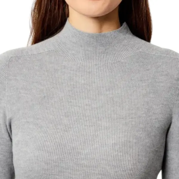 Guess - Γυναικείο Πουλόβερ Ημιζιβάγκο Julia Slim Fit W5BR15Z3OW2-LMGY Γκρι W5BR15Z3OW2-LMGY