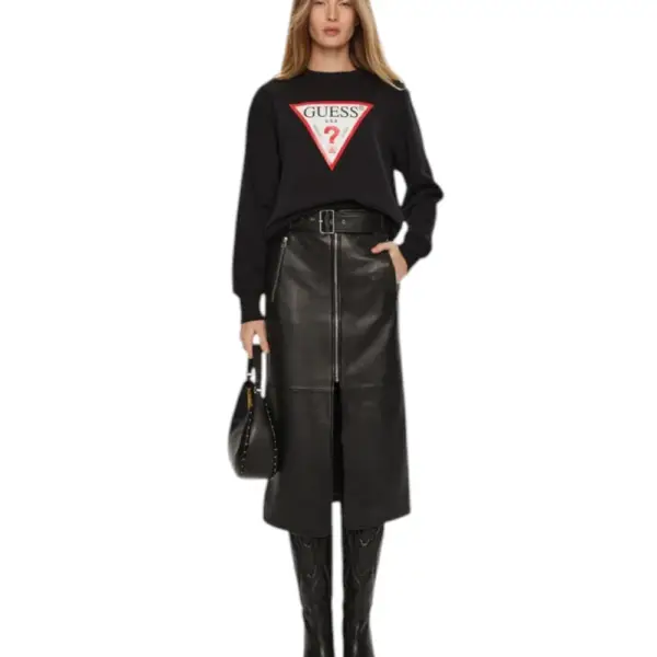 Guess - Γυναικείο Φούτερ Relaxed Fit W2YQ16KBA11-JBLK Μαύρο W2YQ16KBA11-JBLK