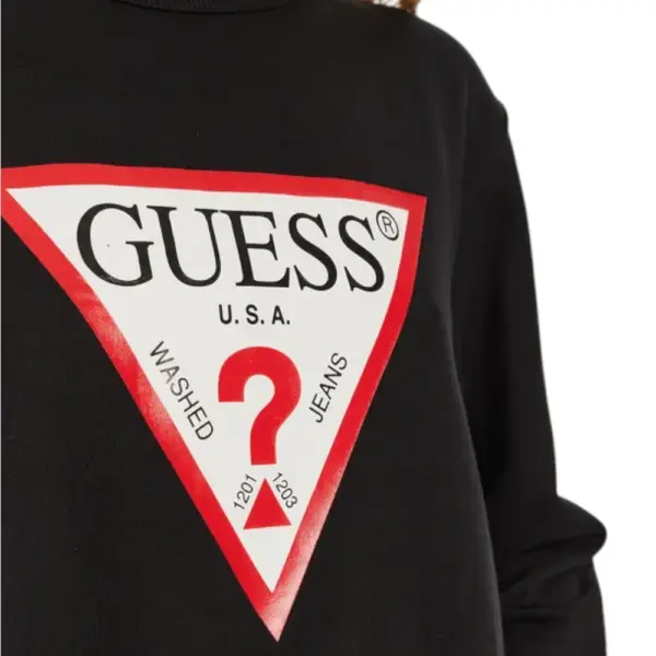 Guess - Γυναικείο Φούτερ Relaxed Fit W2YQ16KBA11-JBLK Μαύρο W2YQ16KBA11-JBLK
