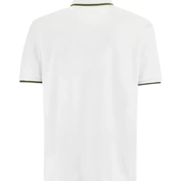 La Martina - Ανδρικό T-Shirt Polo Anthony Regular Fit BPMP04-PK031-00001 Λευκό BPMP04-PK031-00001