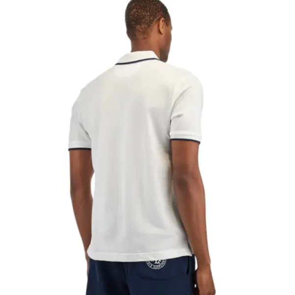 La Martina - Ανδρικό T-Shirt Polo Anthony Regular Fit BPMP04-PK031-00001 Λευκό BPMP04-PK031-00001