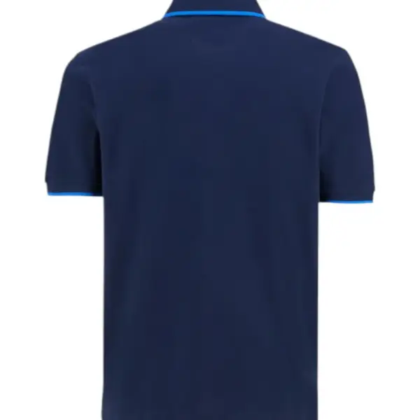 La Martina - Ανδρικό T-Shirt Polo Anthony Regular Fit BPMP04-PK031-07017 Μπλε Σκούρο BPMP04-PK031-07017