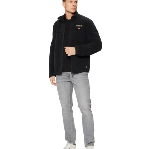Napapijri - Ανδρική Ζακέτα Fleece T-Tynik fz Regular Fit NP0A4IA9-041 Μαύρο NP0A4IA9-041
