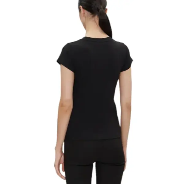 Pepe Jeans - Γυναικείο T-shirt Merida Rib PL506037-999 Μαύρο PL506037-999