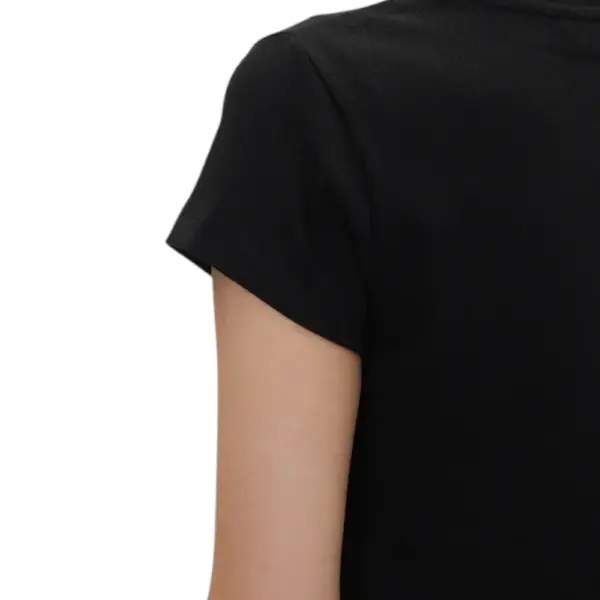 Pepe Jeans - Γυναικείο T-shirt Merida Rib PL506037-999 Μαύρο PL506037-999