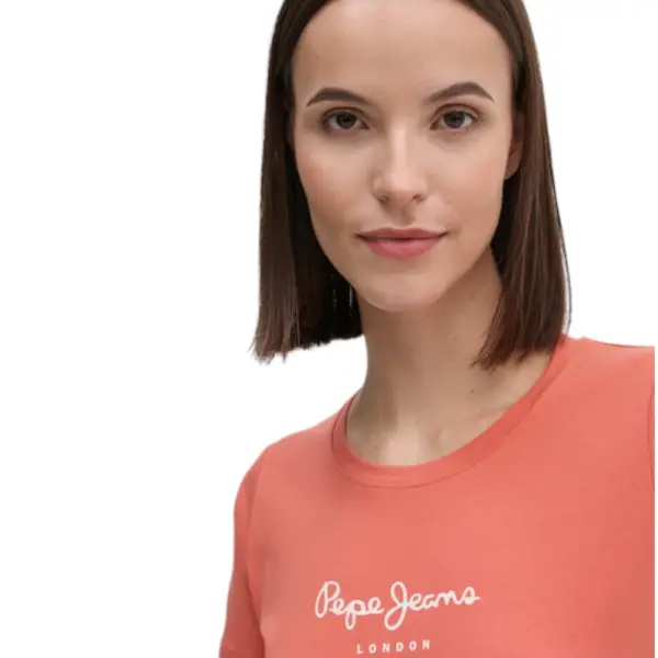 Pepe Jeans - Γυναικείο T-shirt New Virginia Ssn PL505202-264 Κοραλλί PL505202-264