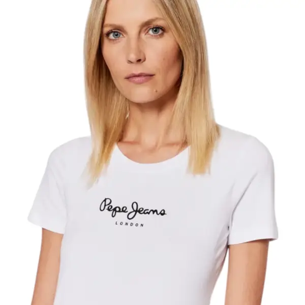 Pepe Jeans - Γυναικείο T-shirt New Virginia Ssn PL505202-800 Λευκό PL505202-800