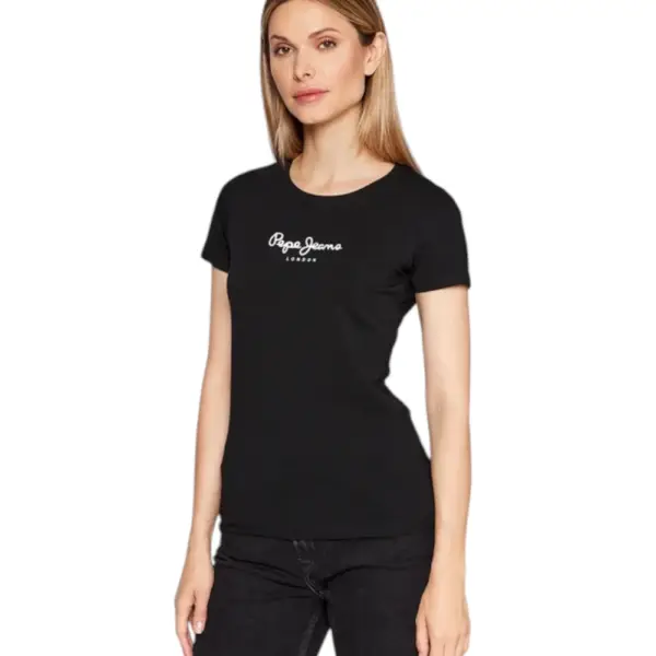 Pepe Jeans - Γυναικείο T-shirt New Virginia Ssn PL505202-999 Μαύρο