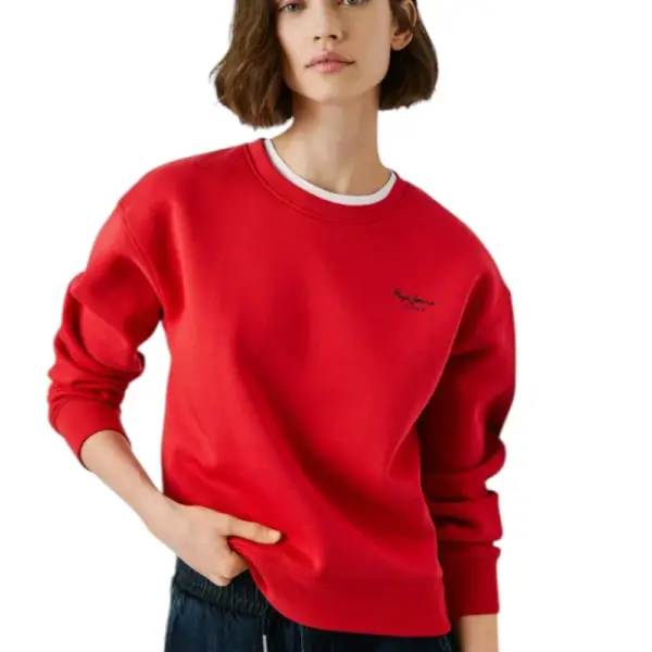 Pepe Jeans - Γυναικείο Φούτερ Crew Neck Logo PL5800017-264 Κόκκινο PL5800017-264