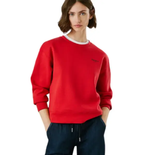 Pepe Jeans - Γυναικείο Φούτερ Crew Neck Logo PL5800017-264 Κόκκινο
