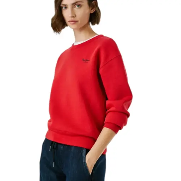 Pepe Jeans - Γυναικείο Φούτερ Crew Neck Logo PL5800017-264 Κόκκινο PL5800017-264