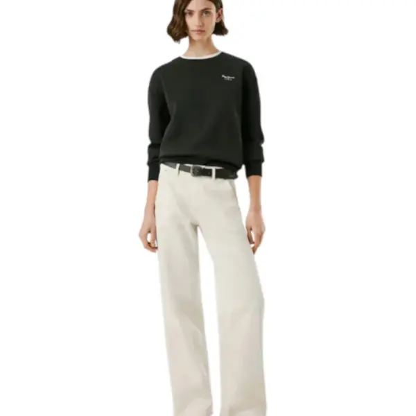 Pepe Jeans - Γυναικείο Φούτερ Crew Neck Logo PL5800017-999 Μαύρο PL5800017-999