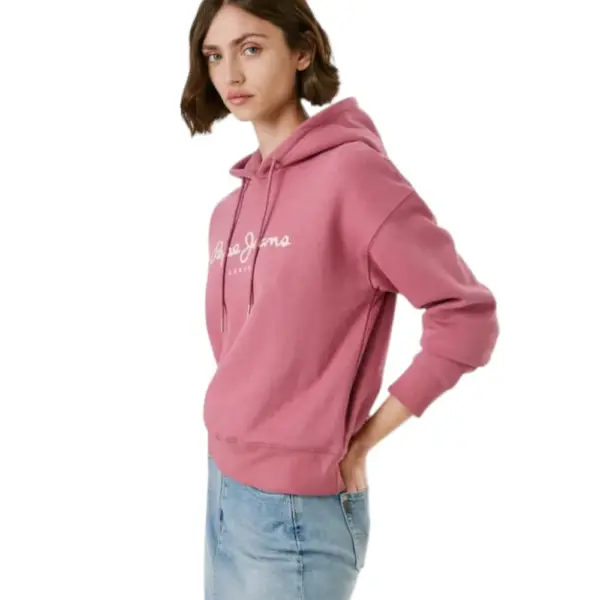 Pepe Jeans - Γυναικείο Φούτερ με κουκούλα Hoodie With Logo PL5800001-373 Ροζ PL5800001-373