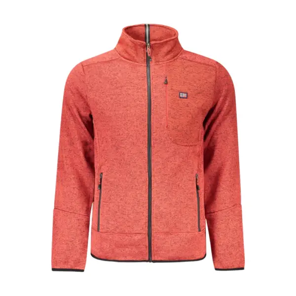 Scuola Nautica Italiana - Ανδρική Ζακέτα Φούτερ Fleece 849347-RED Κόκκινο
