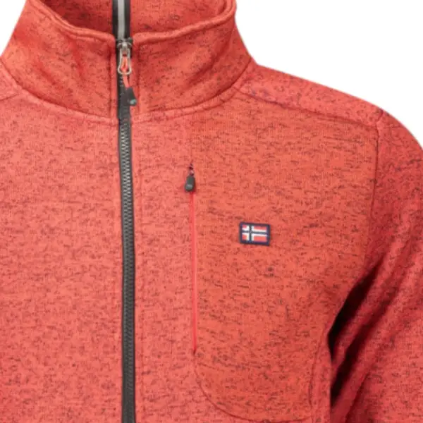 Scuola Nautica Italiana - Ανδρική Ζακέτα Φούτερ Fleece 849347-RED Κόκκινο 849347-RED