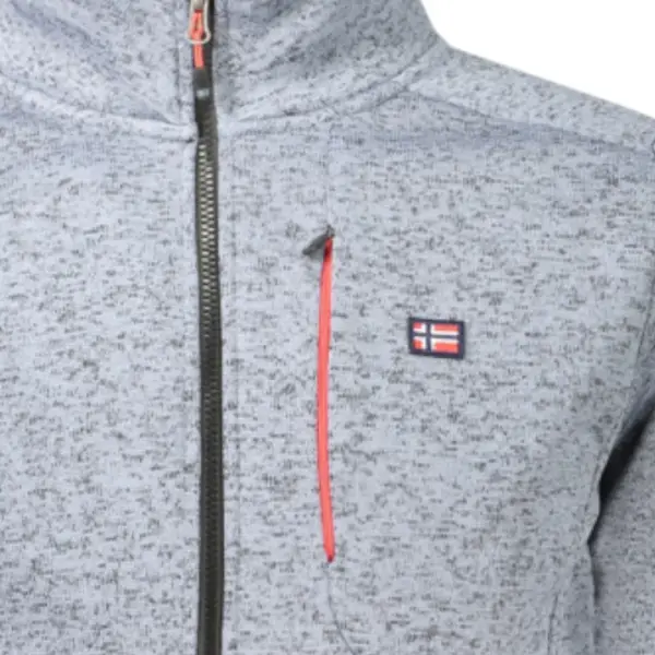 Scuola Nautica Italiana - Ανδρική Ζακέτα Φούτερ Fleece 849347-TYPHOO Γκρι 849347-TYPHOO