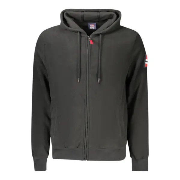 Scuola Nautica Italiana - Ανδρική Ζακέτα Φούτερ Fleece 849531-BLACK Μαύρο