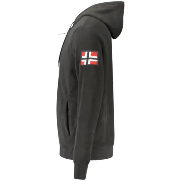 Scuola Nautica Italiana - Ανδρική Ζακέτα Φούτερ Fleece 849531-BLACK Μαύρο 849531-BLACK
