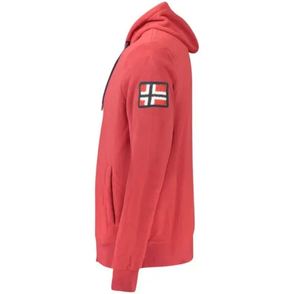 Scuola Nautica Italiana - Ανδρική Ζακέτα Φούτερ Fleece 849531-RED Κόκκινο 849531-RED