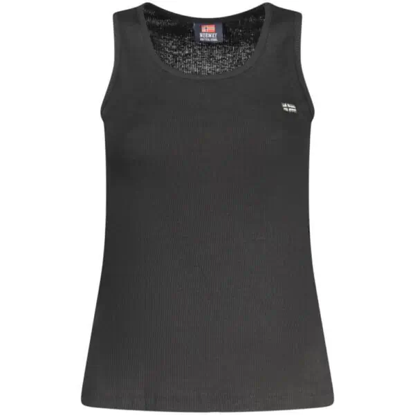 Scuola Nautica Italiana - Γυναικείο T-shirt Αμάνικο Rib 856220-BLACK Μαύρο 856220-BLACK