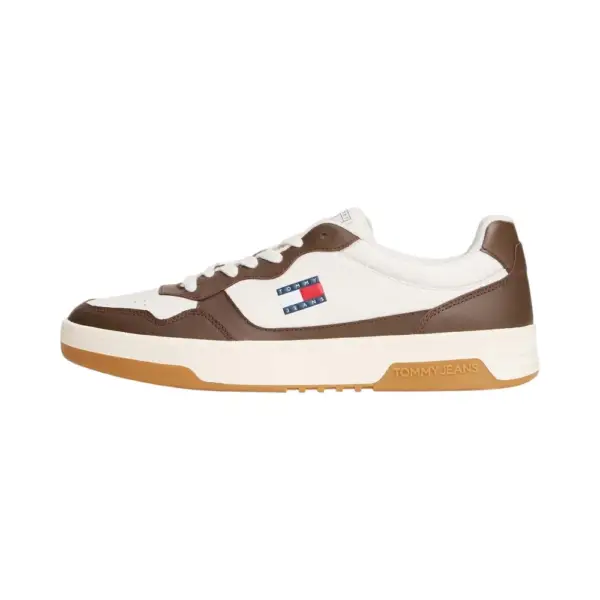 Tommy Hilfiger - Ανδρικά Sneakers Cupsole Leather Ess EM0EM01443-0LI Καφέ EM0EM01443-0LI