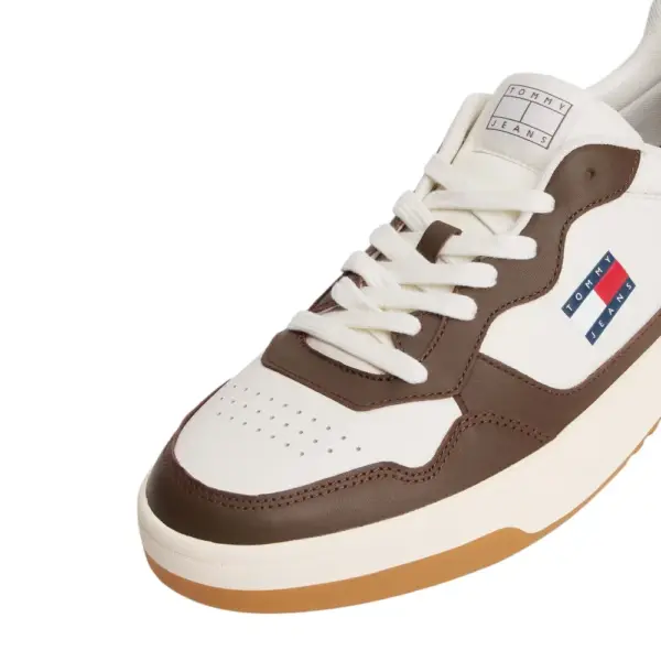 Tommy Hilfiger - Ανδρικά Sneakers Cupsole Leather Ess EM0EM01443-0LI Καφέ EM0EM01443-0LI