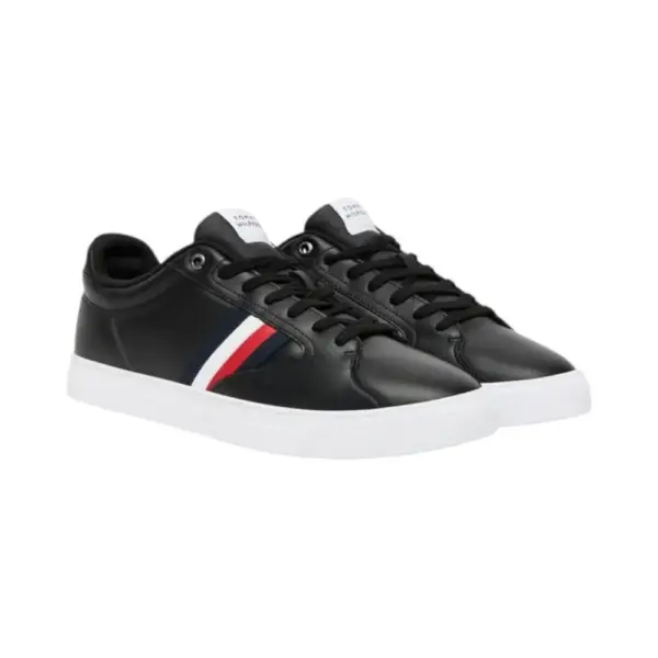 Tommy Hilfiger - Ανδρικά Sneakers Icon Court Stripes FM0FM05628-BDS Μαύρο FM0FM05628-BDS