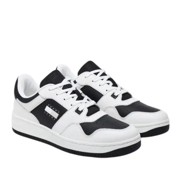 Tommy Hilfiger - Ανδρικά Sneakers Retro Basket Cupsole Tumble EM0EM01513-YBL Λευκό EM0EM01513-YBL