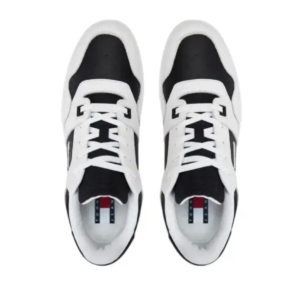 Tommy Hilfiger - Ανδρικά Sneakers Retro Basket Cupsole Tumble EM0EM01513-YBL Λευκό EM0EM01513-YBL