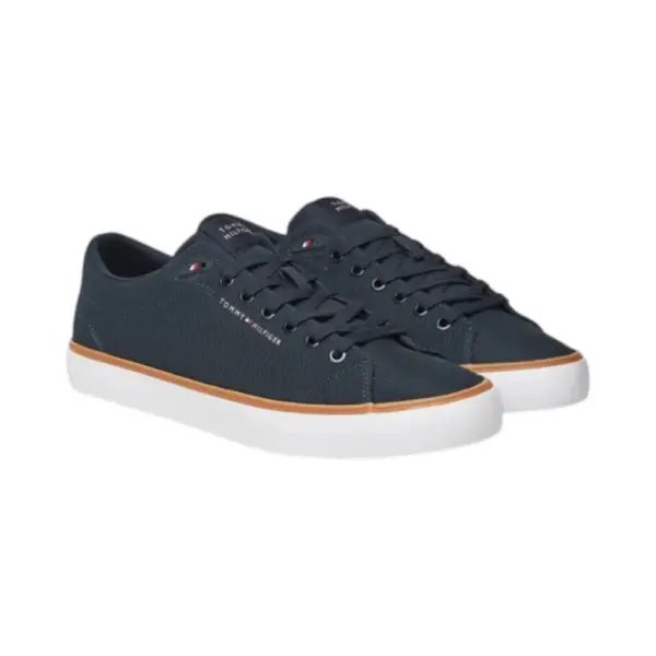 Tommy Hilfiger - Ανδρικά Sneakers Th CHi Vulc Core Low Ii Mesh FM0FM05513-DW5 Μπλε Σκούρο FM0FM05513-DW5