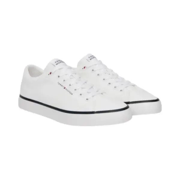Tommy Hilfiger - Ανδρικά Sneakers Th CHi Vulc Core Low Ii Mesh FM0FM05513-YBS Λευκό FM0FM05513-YBS