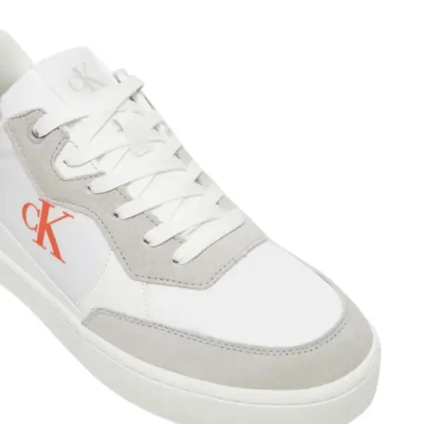 Calvin Klein - Ανδρικά Sneakers Ck Classic Cupsole Mg Nylon Mix YM0YM01304-02U Λευκό YM0YM01304-02U