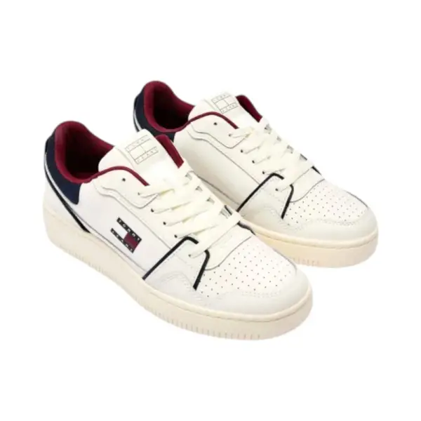 Tommy Hilfiger - Ανδρικά Sneakers Th Retro Basket EM0EM01612-0GZ Εκρού EM0EM01612-0GZ